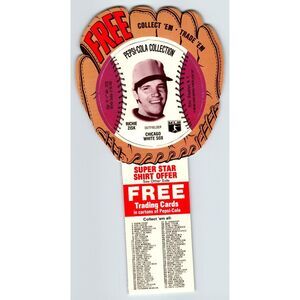 Pepsi-Cola Baseball Trading Card 1977 Richie Zisk Chicago White Sox MLB Diecut